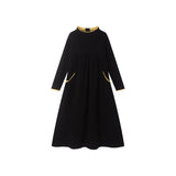 Mustard Trim Girls Maxi